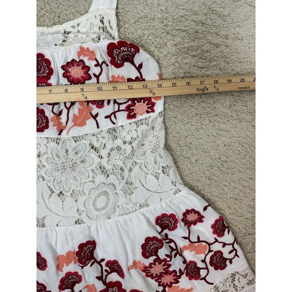 For Love & Lemons Women's Isabella Mini Dress Boho Embroidered Lace Gypsy Size S - Picture 6 of 9